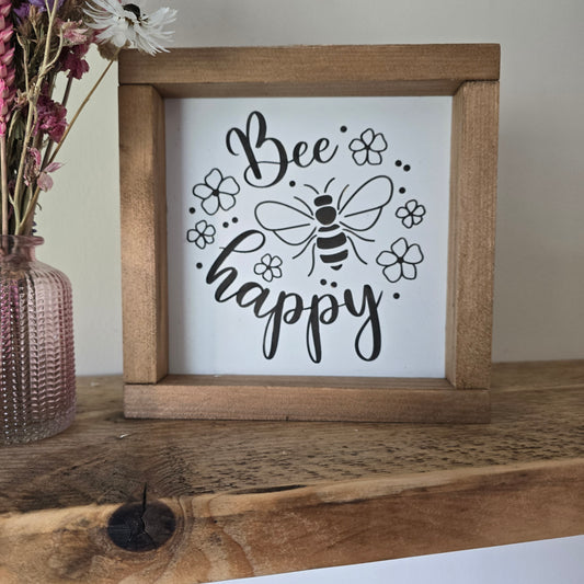 Bee Happy 20x20 square