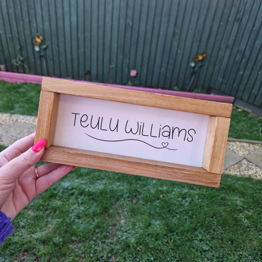 Welsh family Teulu personalised